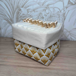 Panier Douceur, lingettes démaquillantes lavables faites main