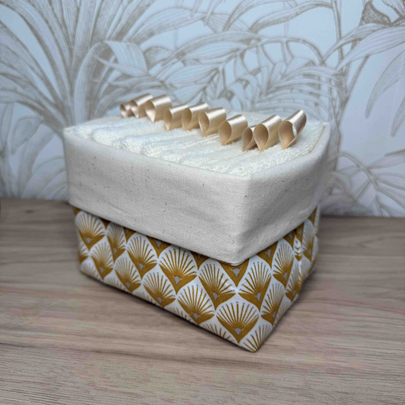 Panier Douceur, lingettes démaquillantes lavables faites main